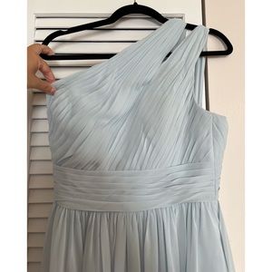 Azazie Molly Bridesmaid dress Light blue One shoulder
